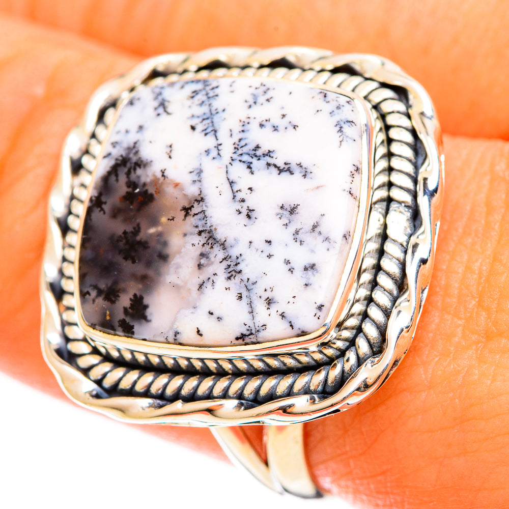 Dendritic Opal Rings handcrafted by Ana Silver Co - RING121990