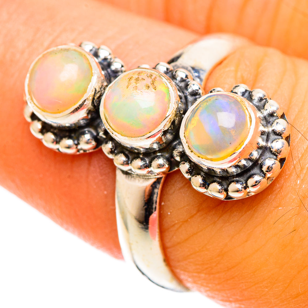 Ethiopian Opal Rings handcrafted by Ana Silver Co - RING121992