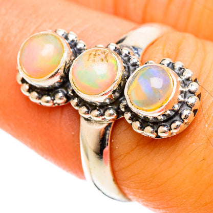 Ethiopian Opal Rings handcrafted by Ana Silver Co - RING121992