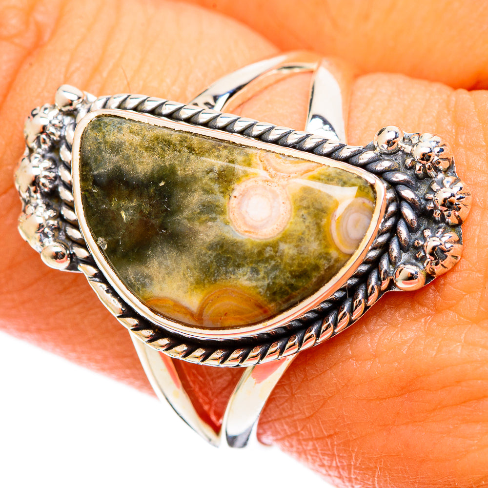 Ocean Jasper Rings handcrafted by Ana Silver Co - RING122007