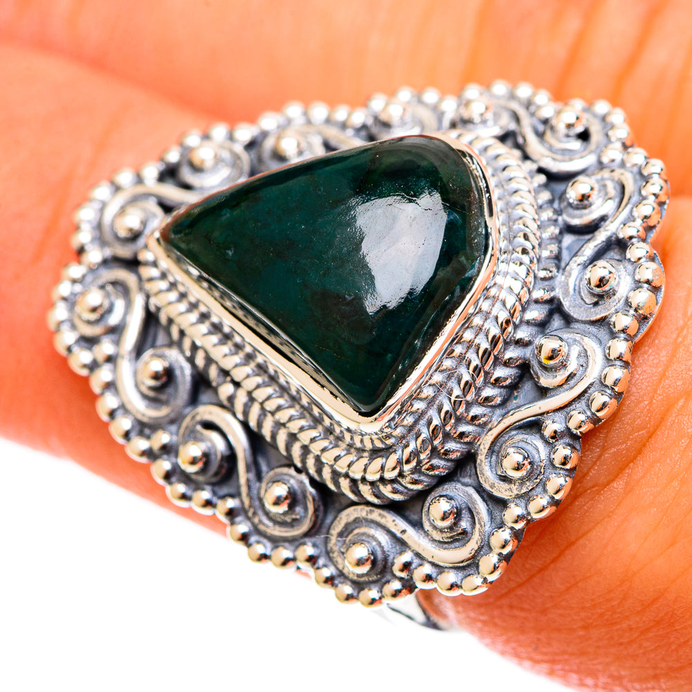 Green Aventurine Rings handcrafted by Ana Silver Co - RING122008
