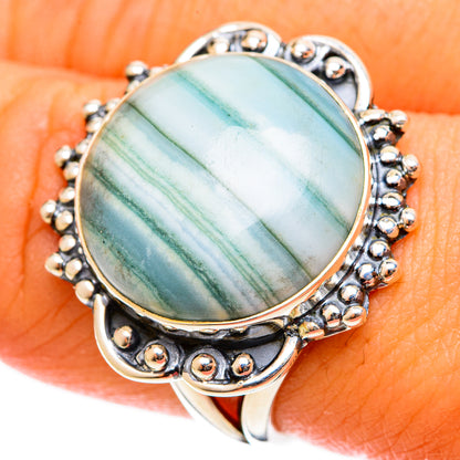 Green Jasper Rings handcrafted by Ana Silver Co - RING122009
