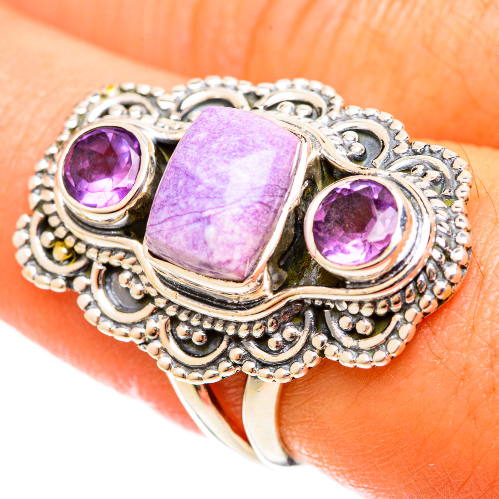 Phosphosiderite Rings handcrafted by Ana Silver Co - RING122016