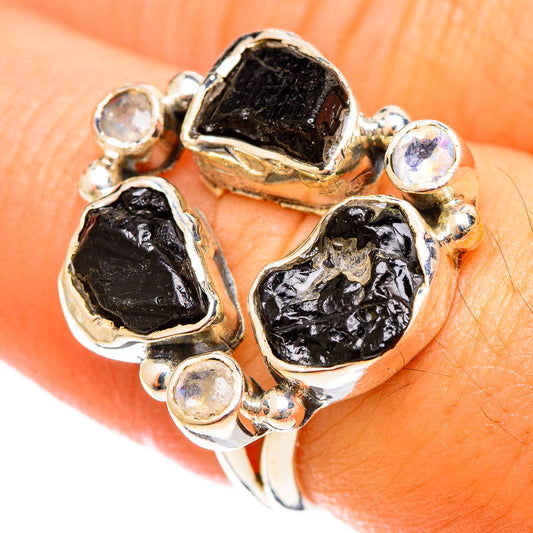 Black Tourmaline Rings handcrafted by Ana Silver Co - RING122017