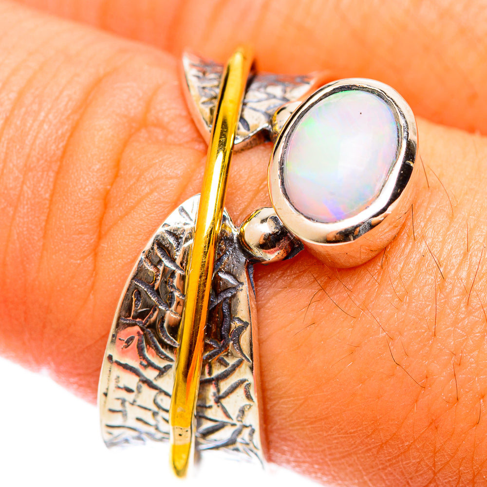 Ethiopian Opal Rings handcrafted by Ana Silver Co - RING122021