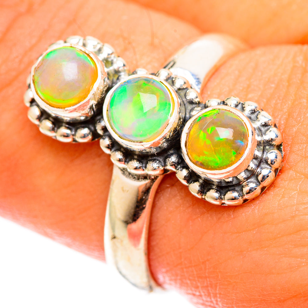 Ethiopian Opal Rings handcrafted by Ana Silver Co - RING122022