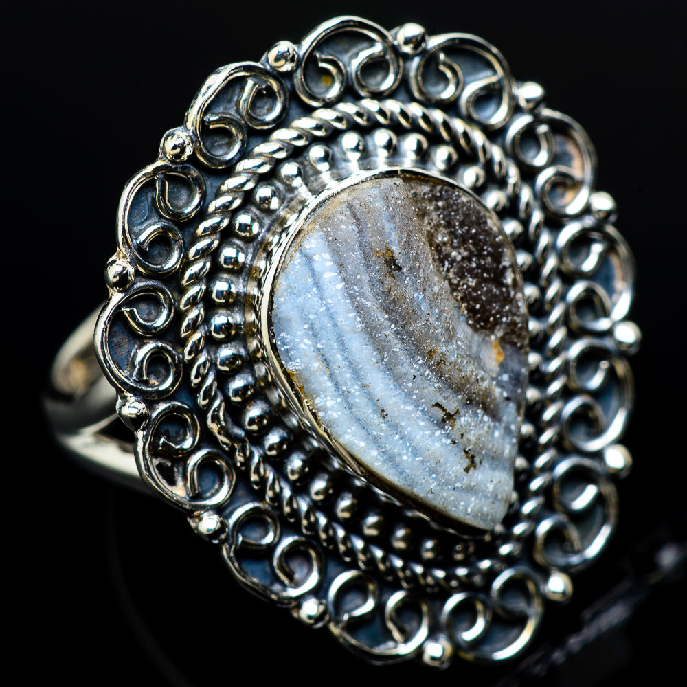 Desert Druzy Rings handcrafted by Ana Silver Co - RING12203