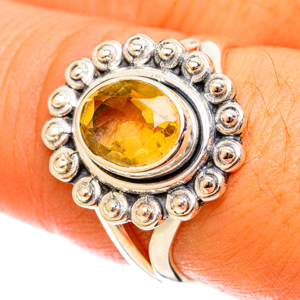 Citrine Rings handcrafted by Ana Silver Co - RING122040