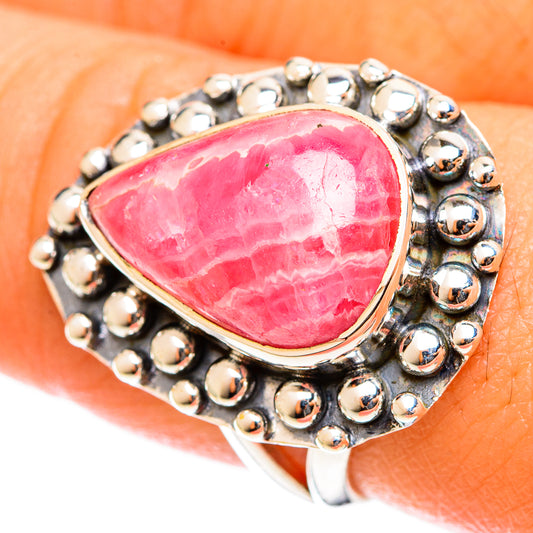 Rhodochrosite Rings handcrafted by Ana Silver Co - RING122041