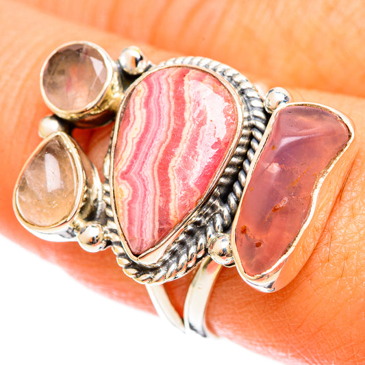 Rhodochrosite Rings handcrafted by Ana Silver Co - RING122042