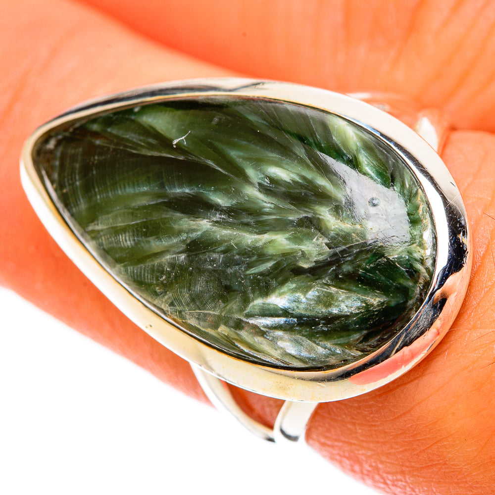 Seraphinite Rings handcrafted by Ana Silver Co - RING122059