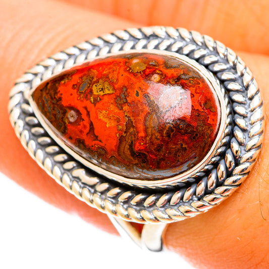 Moroccan Agate Rings handcrafted by Ana Silver Co - RING122063