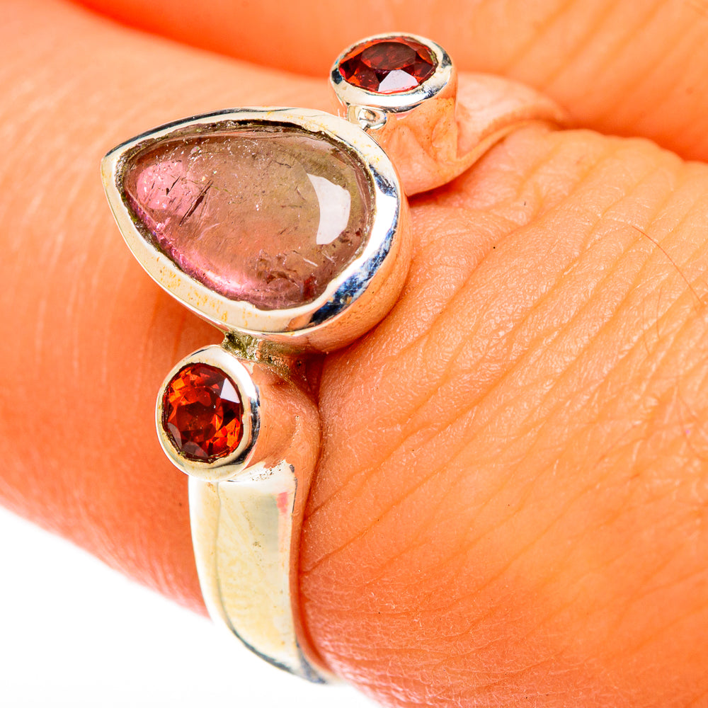 Pink Tourmaline Rings handcrafted by Ana Silver Co - RING122067