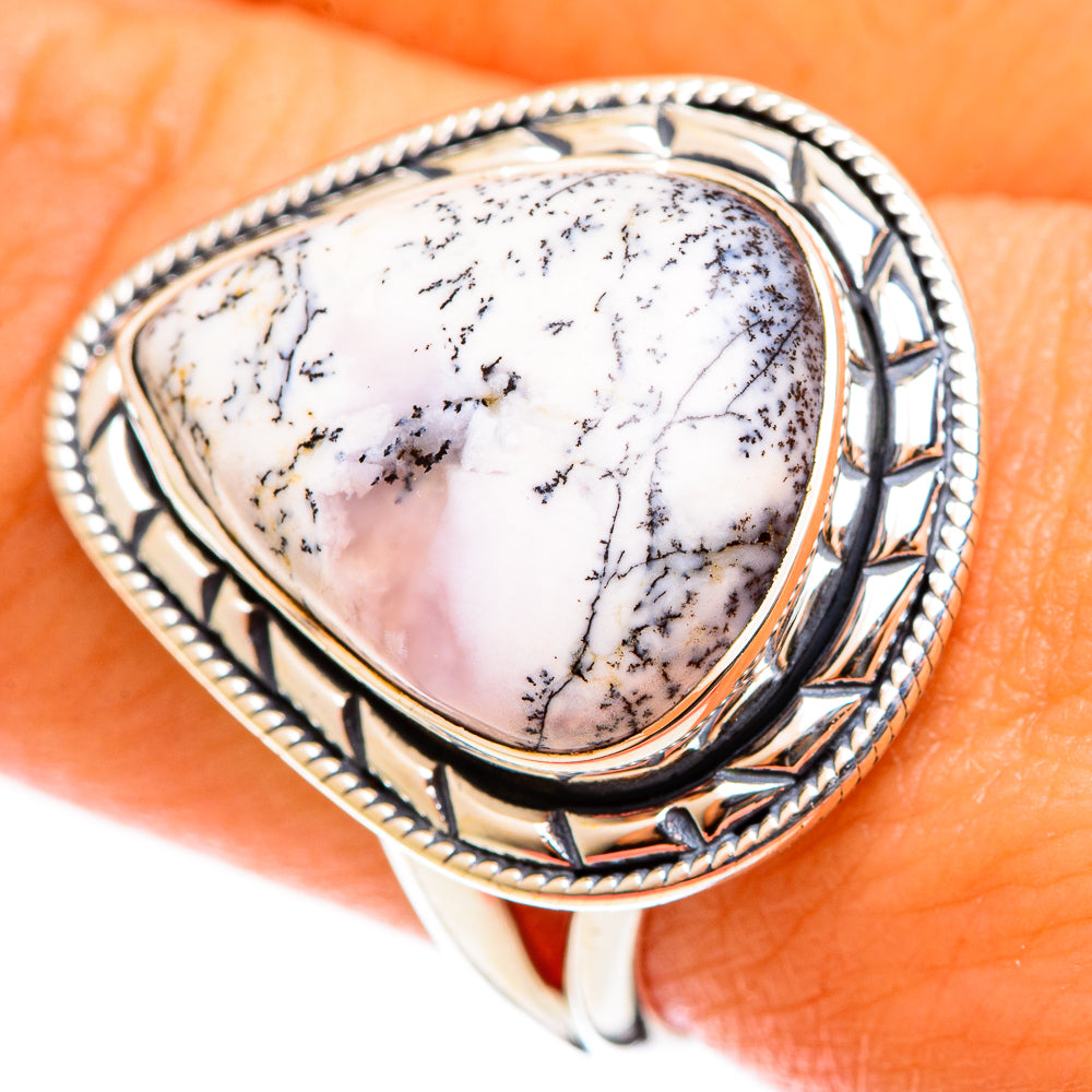 Dendritic Opal Rings handcrafted by Ana Silver Co - RING122074