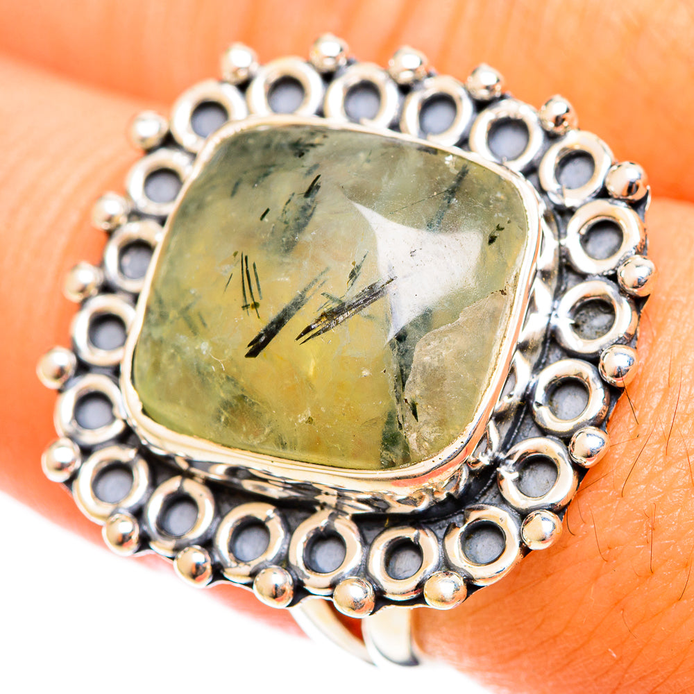 Prehnite Rings handcrafted by Ana Silver Co - RING122084