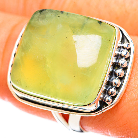 Prehnite Rings handcrafted by Ana Silver Co - RING122089