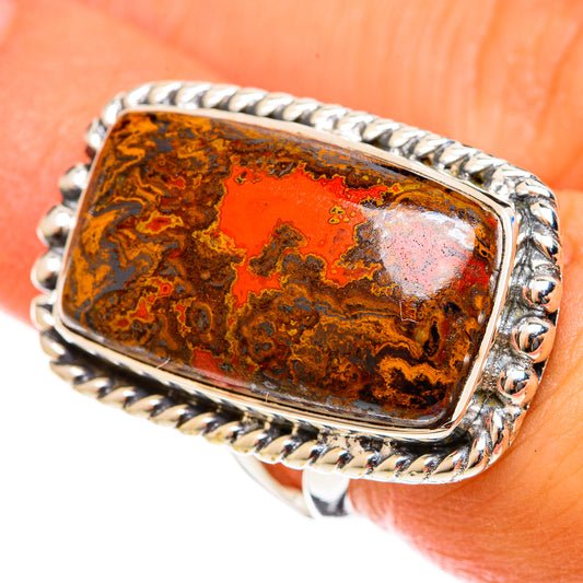 Moroccan Agate Rings handcrafted by Ana Silver Co - RING122099