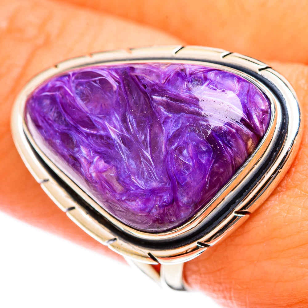 Charoite Rings handcrafted by Ana Silver Co - RING122105