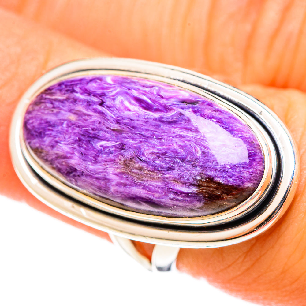 Charoite Rings handcrafted by Ana Silver Co - RING122107