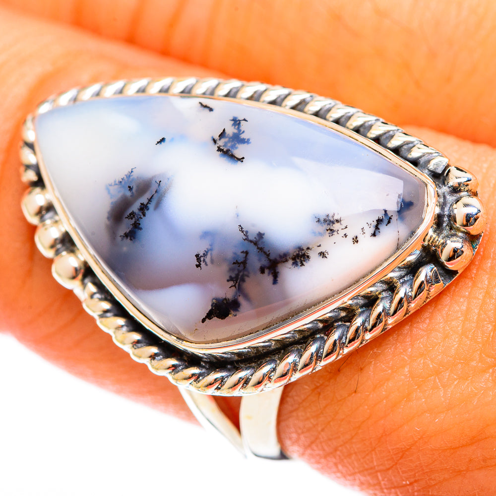 Dendritic Opal Rings handcrafted by Ana Silver Co - RING122111
