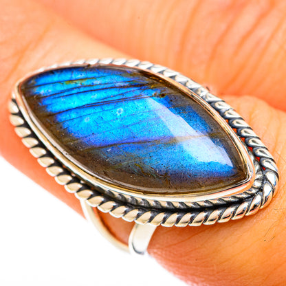 Labradorite Rings handcrafted by Ana Silver Co - RING122125