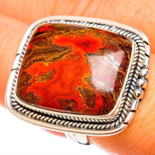 Moroccan Agate Rings handcrafted by Ana Silver Co - RING122139
