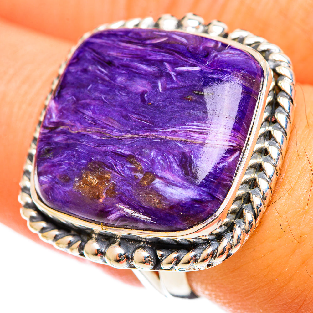 Charoite Rings handcrafted by Ana Silver Co - RING122143