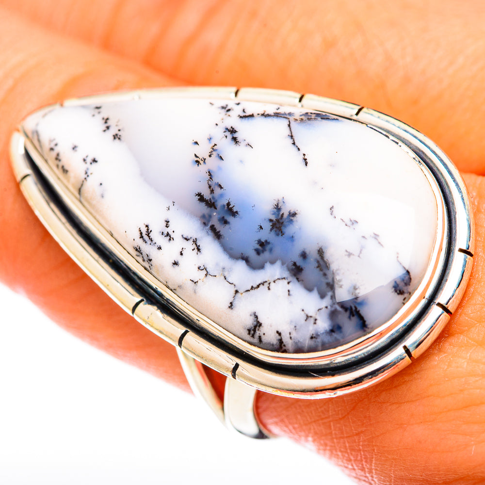 Dendritic Opal Rings handcrafted by Ana Silver Co - RING122148