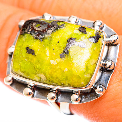 Lizardite Rings handcrafted by Ana Silver Co - RING122155