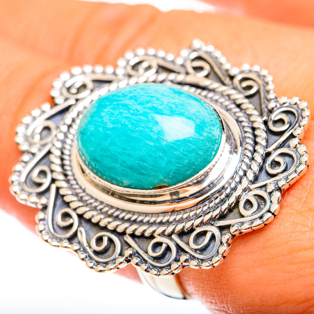 Amazonite Rings handcrafted by Ana Silver Co - RING122168