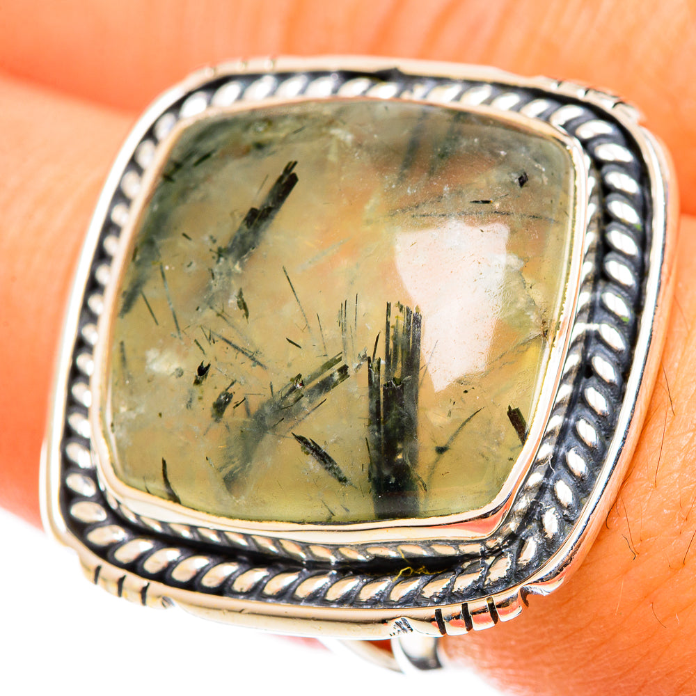 Prehnite Rings handcrafted by Ana Silver Co - RING122170