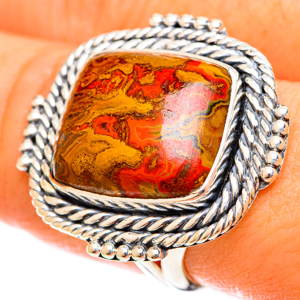 Moroccan Agate Rings handcrafted by Ana Silver Co - RING122178