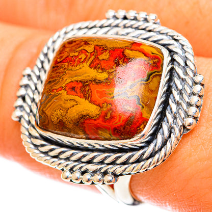 Moroccan Agate Rings handcrafted by Ana Silver Co - RING122178