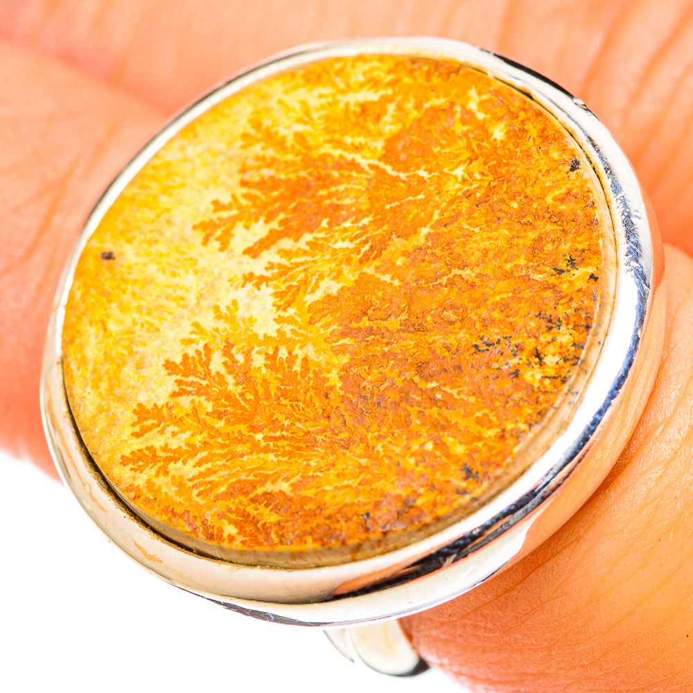 Germany Psilomelane Dendrite Rings handcrafted by Ana Silver Co - RING122180