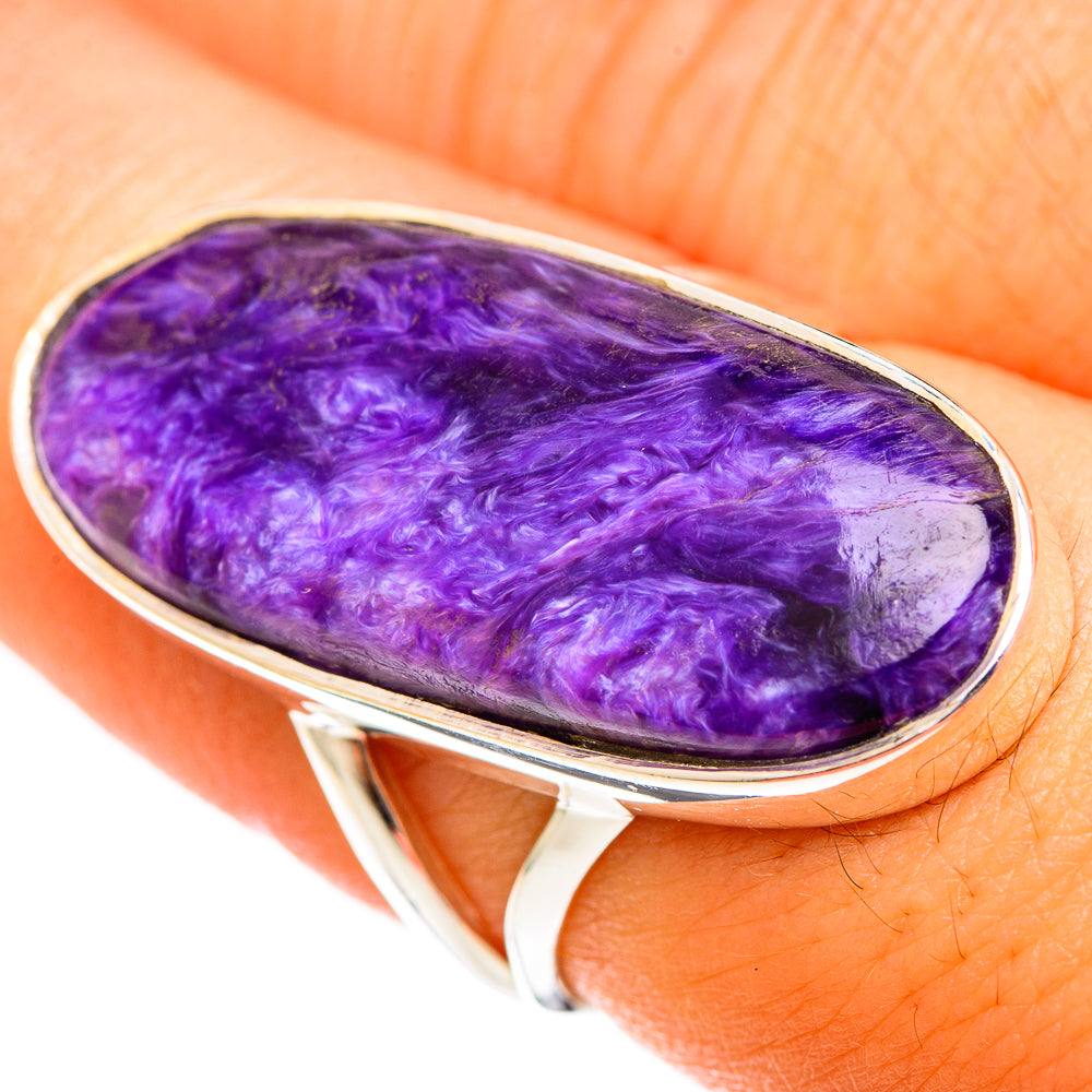 Charoite Rings handcrafted by Ana Silver Co - RING122189