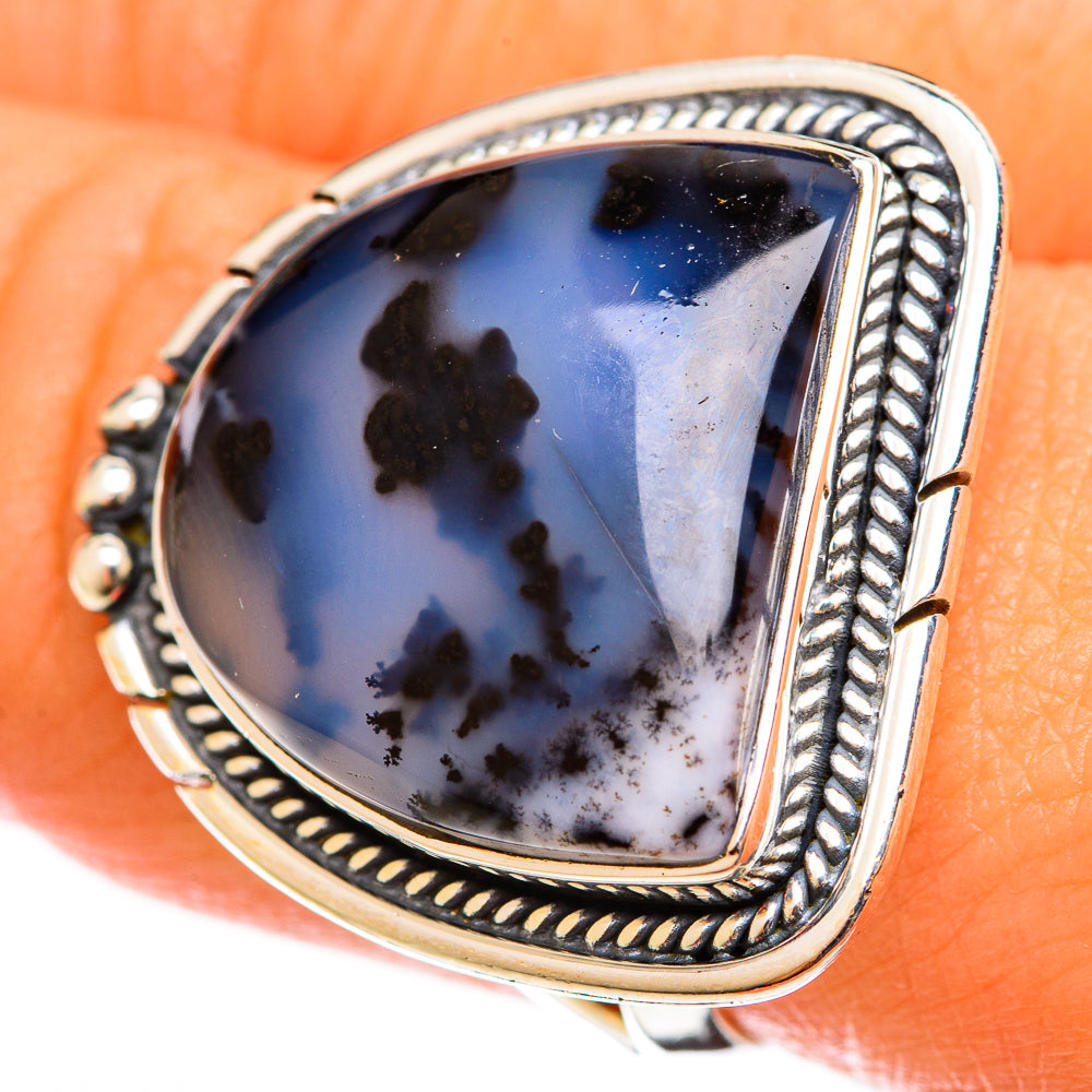 Dendritic Opal Rings handcrafted by Ana Silver Co - RING122192