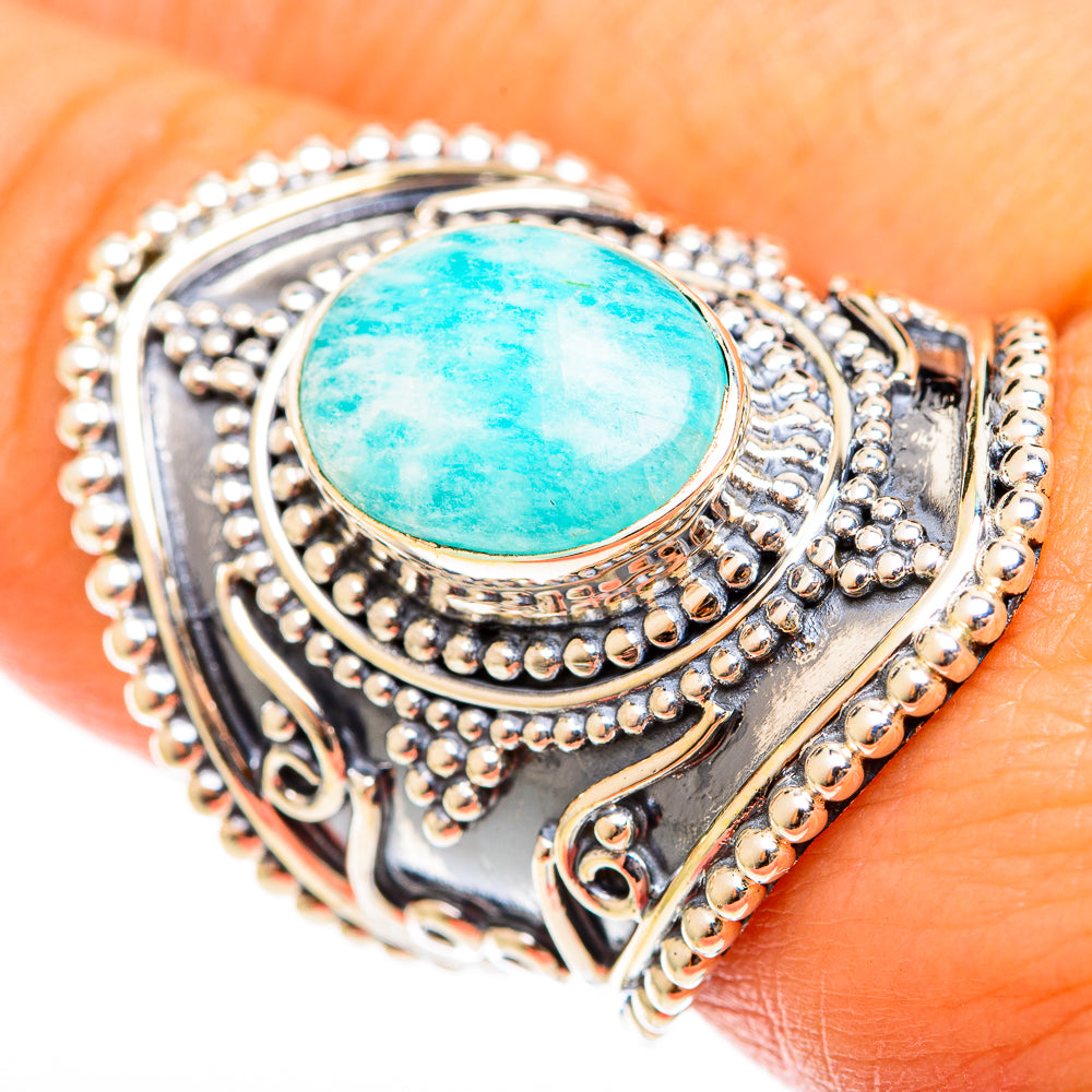 Amazonite Rings handcrafted by Ana Silver Co - RING122210