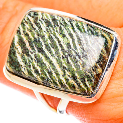 Green Swiss Opal Rings handcrafted by Ana Silver Co - RING122214