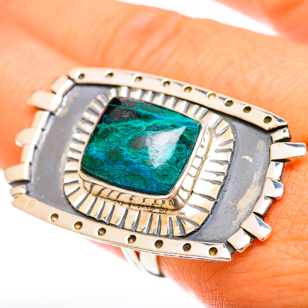 Chrysocolla Rings handcrafted by Ana Silver Co - RING122216