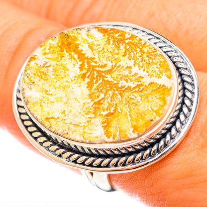 Germany Psilomelane Dendrite Rings handcrafted by Ana Silver Co - RING122218
