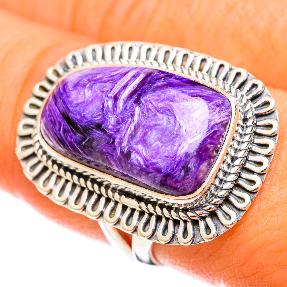Charoite Rings handcrafted by Ana Silver Co - RING122220