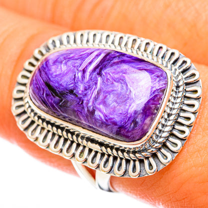 Charoite Rings handcrafted by Ana Silver Co - RING122220