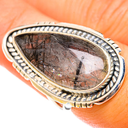 Tourmalinated Quartz Rings handcrafted by Ana Silver Co - RING122224