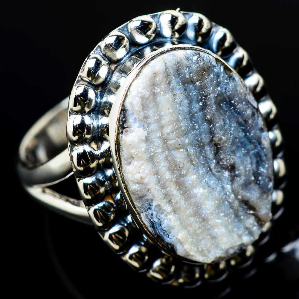 Desert Druzy Rings handcrafted by Ana Silver Co - RING12222