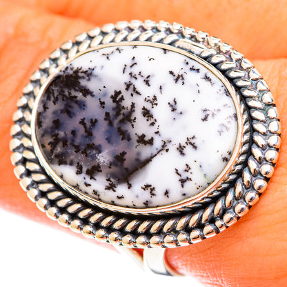 Dendritic Opal Rings handcrafted by Ana Silver Co - RING122231