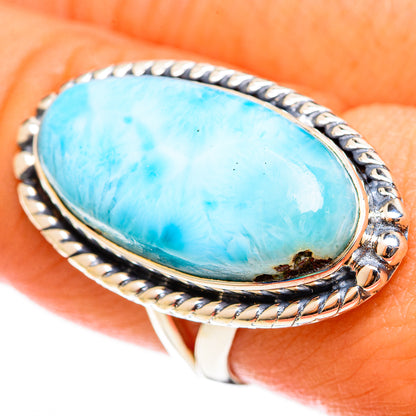 Larimar Rings handcrafted by Ana Silver Co - RING122235