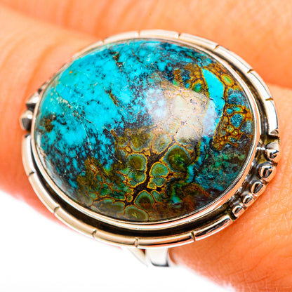 Chrysocolla Rings handcrafted by Ana Silver Co - RING122237