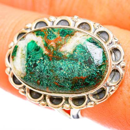 Malachite Rings handcrafted by Ana Silver Co - RING122244