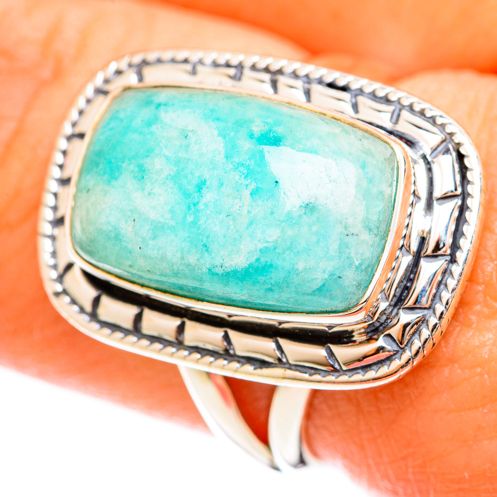Amazonite Rings handcrafted by Ana Silver Co - RING122246