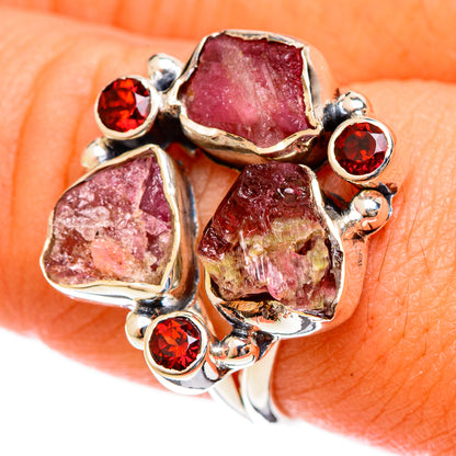 Pink Tourmaline Rings handcrafted by Ana Silver Co - RING122252